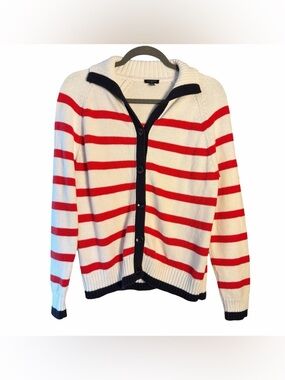 Talbots Sailor Collar Cardigan Sweater